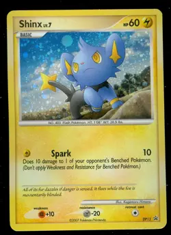 Pokemon SHINX DP15- HOLO PROMO - Lightly Played. Some minor warpage. - Image 1
