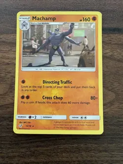 Holo Machamp 13/18 Rare Detective Pikachu LP - Image 1