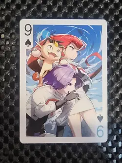 Team Rocket Pokemon Poker Card Pokemon Playing Card Tcg Meowth Jesse James Mint - Image 1