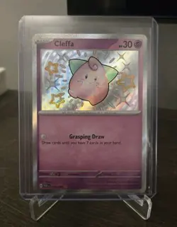 Cleffa 150/091 NM Shiny Pokemon Paldean Fates - Image 1