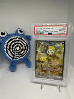 Meloetta ex SIR - Pokemon SV Black Bolt - 167/086 PSA 10 Gem Mint - Image 1