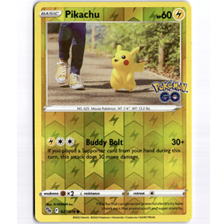 Pikachu (27) Common Reverse Holo - 027/078 - Pokemon GO - MP - Image 1