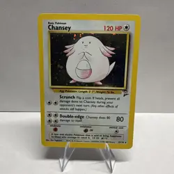 Pokemon Chansey 3/130 Base Set 2 Holo Rare NM Condition WOTC Vintage - Image 1