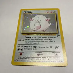 Pokemon Chansey 3/130 Base Set 2 Holo Rare NM Condition WOTC Vintage - Image 5
