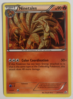Ninetales 21/113 Rare Legendary Treasures Pokemon TCG Near Mint 2013 English - Image 1