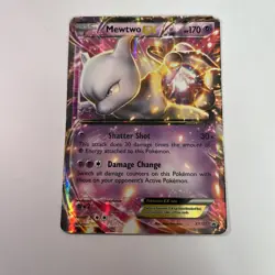 POKEMON XY BLACK STAR PROMO XY107 MEWTWO EX TRIPLE POWER TIN PSA 9 - Image 1