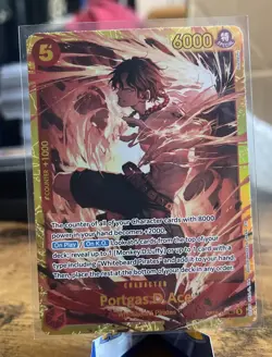 One Piece CCG Portgas D. Ace Whitebeard Pirates OP16-118 Time Of Battle - NM - Image 1