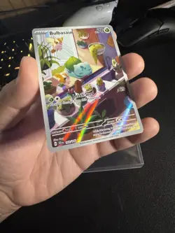 Pokemon TCG Bulbasaur Stellar Crown Illustration Rare Holo Card 143/142 NM CARD - Image 5