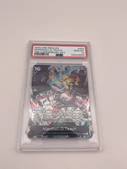 One Piece TCG Marshall D Teach OP09-093 2nd Anniversary Set PSA 10 2023 SR - Image 1