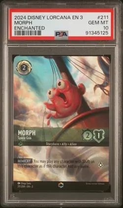Disney Lorcana 2024 Inklands #211 "Morph - Enchanted" - PSA 10 - GEM MINT - Image 1