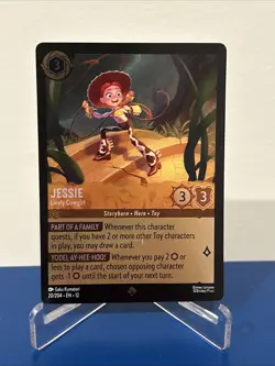 Disney Lorcana TCG - Jessie Lively Cowgirl 20/204 Super Rare Cold Foil - Image 1