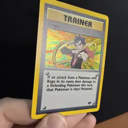 Pokemon TCG Koga Gym Challenge Holo Rare Trainer 19/132 Unlimited English Card - Image 4