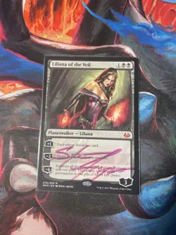 Signed Liliana of the Veil Card Modern Masters 2017 MTG - Image 1