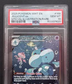 *PSA 10* Jellicent ex 168/086 - White Flare - Special Illustration Rare SIR Card - Image 2