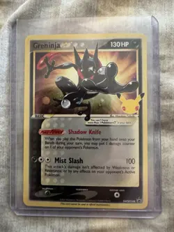 Pokemon Greninja Gold Star SWSH144 Celebrations 25th Anniversary Promo Card - Image 1