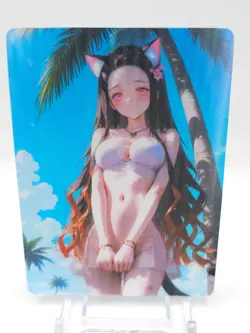 Femme Fatale 2 - Anime Waifu Lenticular Trading Card - Nezuko Kamado - Image 1