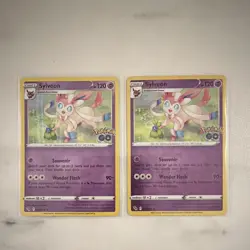 Pokemon Sylveon 035/078 2022 Pokemon GO Holo and Reverse Holo Card Lot - Image 1