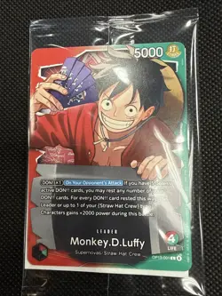 Monkey D. Luffy OP13-001 Leader Promo Ichiban Kuji One Piece Card Game ENGLISH - Image 1