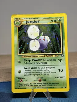 Jumpluff 7/111 Holo Rare Vintage Neo Genesis Gen 2 Pokemon Card HP - Image 1