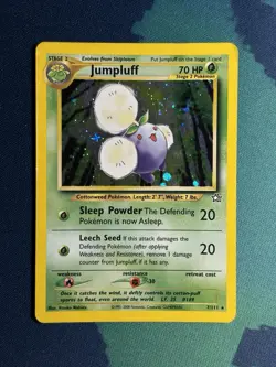 Jumpluff 7/111 Holo Rare Vintage Neo Genesis Gen 2 Pokemon Card HP - Image 2