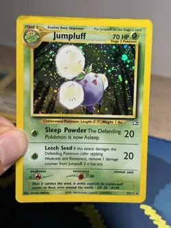 Jumpluff 7/111 Holo Rare Vintage Neo Genesis Gen 2 Pokemon Card HP - Image 3