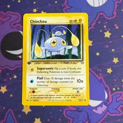 Pokemon Card - Chinchou Neo Genesis 1st Edition 55/111 Common LP - Image 1