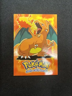 Charizard E6 of 12 Topps Movie Edition Black Logo Pokemon Card MP - Image 1