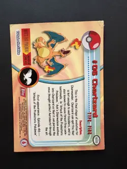 Charizard #06 Topps Series - Pokemon Card - Red/Pink label - NM - Image 2