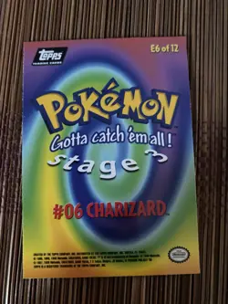 Charizard #06 Topps Stage 3 Pokemon E6 of 12 Card - Image 2