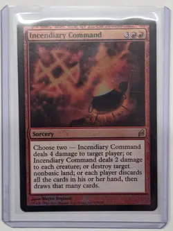 Incendiary Command FOIL Lorwyn Red Sorcery Rare Magic the Gathering MTG TCG Card - Image 3