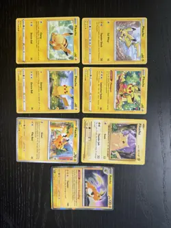 Pikachu TCG 7 Lot Card - Image 1