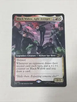 Black Widow, Agile Avenger (Extended Art) Commander: Marvel Super Heroes Regular - Image 1
