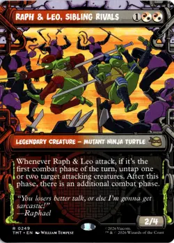 Raph & Leo, Sibling Rivals (Showcase) R Teenage Mutant Ninja Turtles 249 NM - Image 1