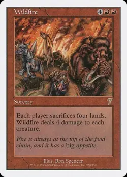 2x Wildfire 7th Edition MP MTG - Image 1