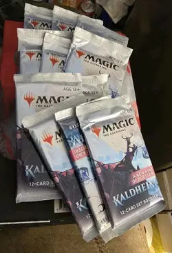 MTG Kaldheim Set Booster Pack Lot (12 Packs Total) Brand New Sealed Authentic - Image 1