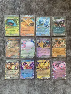 Pokemon 151 - Complete EX Card Bundle Set - All 12 Double Rare TCG English Cards - Image 1