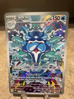 Palafin 200/197 Illustration Rare Obsidian Flames Pokemon Near Mint - Image 1