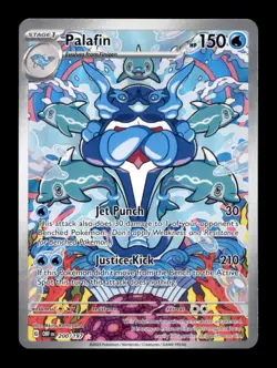 PALAFIN 200/197 ILLUSTRATION RARE OBSIDIAN FLAMES POKEMON HOLO NM/M - Image 1