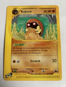Pokemon Card Skyridge Kabuto 37/144 E Series Pokemon TCG - 2003 - Image 1