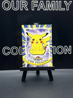 Pikachu #25 1999 Pokemon TV Animation Edition Black Logo Topps Non Holo - Image 1
