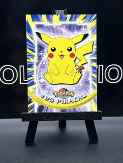 Pikachu #25 1999 Pokemon TV Animation Edition Black Logo Topps Non Holo - Image 2