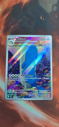 Wailord 🐳 162/159 Illustration Rare Journey Together Pokemon TCG JTG HOLO NM - Image 1
