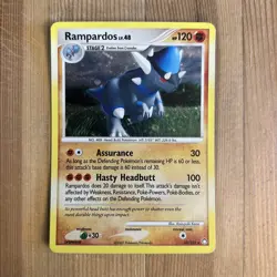 Pokemon TCG Rampardos Mysterious Treasures 33/123 Exclusive Cosmos Holo Rare MP - Image 1