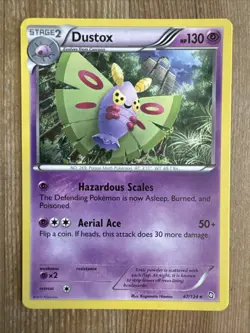 Pokemon TCG Dustox Dragons Exalted 47/124 Regular Rare VLP - Image 1