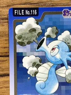 Pokemon Carddass Card Horsea File No.116 Bandai Pocket Monsters 1997 Japan - Image 3