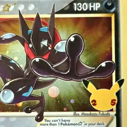 Greninja Gold Star Holo Promo SWSH144 Pokemon Celebrations 25th Anniversary NM - Image 3