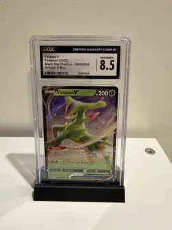 Pokemon TCG CGC 8.5 Virizion V Black Star Promo Holo SWSH295 English 2022 - Image 1
