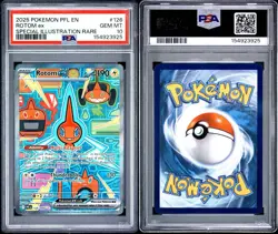 2025 POKEMON PFL EN-PHANTASMAL FLAMES SPECIAL ILLUSTRATION RARE ROTOM EX PSA 10 - Image 3