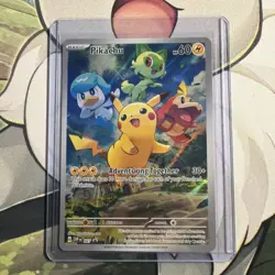 Pokemon TCG Pikachu 027 Scarlet & Violet Holo Promo NM EN - Image 1