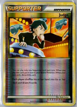 Judge 78/95 Uncommon HGSS Unleashed Pokemon Reverse Holo Near Mint - Image 1